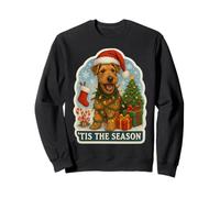 Tis The Season Airedale Terrier Chien Merry Christmas Holiday Sweatshirt
