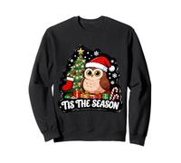 Tis The Season Arbre de Noël pour Amoureux des hiboux Sweatshirt