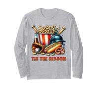 Tis The Season Baseball Fall Season Spice Halloween Autumn Manche Longue