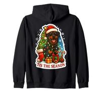 Tis The Season Beauceron Chien Joyeux Noël Vacances Maman Papa Sweat à Capuche