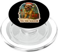 Tis The Season Border Terrier Chien Merry Christmas Mom Dad PopSockets PopGrip pour MagSafe