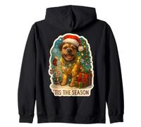 Tis The Season Border Terrier Chien Merry Christmas Mom Dad Sweat à Capuche
