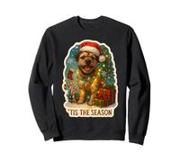 Tis The Season Border Terrier Chien Merry Christmas Mom Dad Sweatshirt