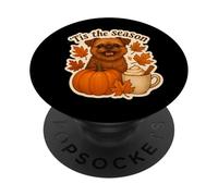 Tis The Season Bruxelles Griffon Chien Automne Citrouille Mignon PopSockets PopGrip Adhésif