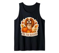 Tis The Season Cavalier King Charles Chien Automne Citrouille Débardeur