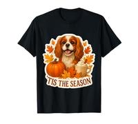 Tis The Season Cavalier King Charles Chien Automne Citrouille T-Shirt