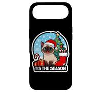 Tis The Season Chat Siamois Noël Maman Papa Festive Christmas Coque pour iPhone Air