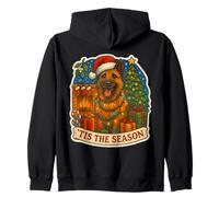 Tis The Season Chien Belge Laekenois Merry Christmas Mom Dad Sweat à Capuche