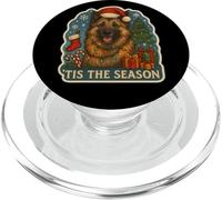 Tis The Season Chien Belge Tervuren Merry Christmas Mom Dad PopSockets PopGrip pour MagSafe