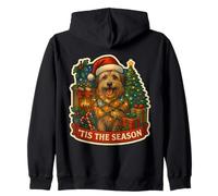 Tis The Season Chien Berger des Pyrénées Merry Christmas Mom Dad Sweat à Capuche