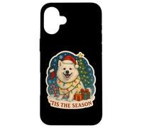 Tis The Season Chien Esquimau américain Merry Christmas Mom Dad Coque pour iPhone 16 Plus