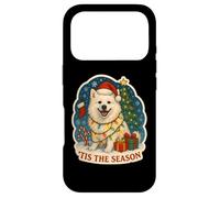 Tis The Season Chien Esquimau américain Merry Christmas Mom Dad Coque pour iPhone 17 Pro