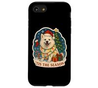 Tis The Season Chien Esquimau américain Merry Christmas Mom Dad Coque pour iPhone SE (2020) / 7/8