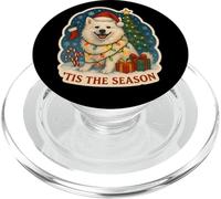 Tis The Season Chien Esquimau américain Merry Christmas Mom Dad PopSockets PopGrip pour MagSafe
