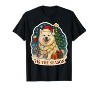 Tis The Season Chien Esquimau américain Merry Christmas Mom Dad T-Shirt