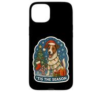 Tis The Season - Chien Fox Terrier Lisse - Propriétaire de Noël Coque pour iPhone 15 Plus