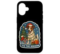 Tis The Season - Chien Fox Terrier Lisse - Propriétaire de Noël Coque pour iPhone 16