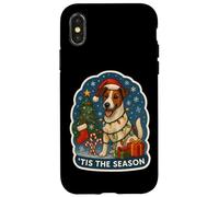 Tis The Season - Chien Fox Terrier Lisse - Propriétaire de Noël Coque pour iPhone X/XS