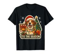 Tis The Season Chien Foxhound Anglais Merry Christmas Mom Dad T-Shirt