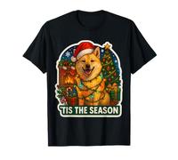 Tis The Season Chien norvégien Buhund Merry Christmas Mom Dad T-Shirt