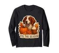 Tis The Season Chien Setter Irlandais Rouge et Blanc Automne Manche Longue