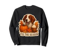 Tis The Season Chien Setter Irlandais Rouge et Blanc Automne Sweatshirt