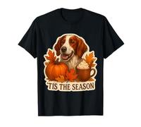 Tis The Season Chien Setter Irlandais Rouge et Blanc Automne T-Shirt
