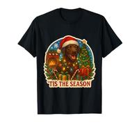 Tis The Season Chien Setter Irlandais Rouge et Blanc Noël T-Shirt