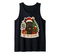 Tis The Season Chien Terrier écossais Merry Christmas Mom Dad Débardeur