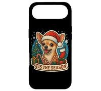 Tis The Season Chihuahua Épagneul Chien Merry Christmas Festive Coque pour iPhone Air
