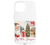 Tis The Season - Coup de Pinceau - Père Noël - Merry Christmas Coque pour iPhone 15