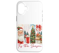 Tis The Season - Coup de Pinceau - Père Noël - Merry Christmas Coque pour iPhone 16 Plus