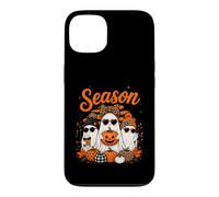 Tis The Season Cute Halloween Ghosts Pumpkin Fall Fun Coque pour iPhone 13
