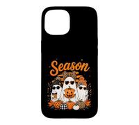Tis The Season Cute Halloween Ghosts Pumpkin Fall Fun Coque pour iPhone 15