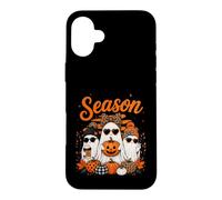 Tis The Season Cute Halloween Ghosts Pumpkin Fall Fun Coque pour iPhone 16 Plus