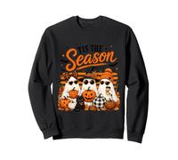 Tis The Season Cute Halloween Ghosts Pumpkin Fall Fun Sweatshirt