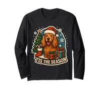 Tis The Season English Cocker Spaniel Chien Merry Christmas Manche Longue