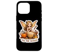 Tis The Season Fairy Automne Femme Citrouille Spice Coffee Coque pour iPhone 16 Pro Max