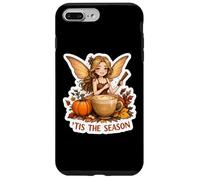 Tis The Season Fairy Automne Femme Citrouille Spice Coffee Coque pour iPhone 7 Plus/8 Plus
