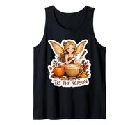 Tis The Season Fairy Automne Femme Citrouille Spice Coffee Débardeur