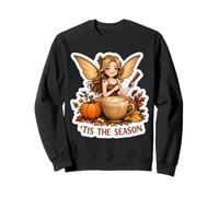 Tis The Season Fairy Automne Femme Citrouille Spice Coffee Sweatshirt