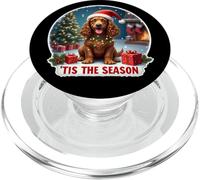 Tis The Season Field Spaniel Dog Joyeux Noël pour Maman et Papa PopSockets PopGrip pour MagSafe