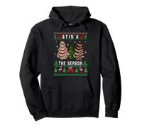 Tis The Season, Gâteau de Sapin de Noël, Pull de Noël Moche Sweat à Capuche
