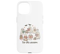 Tis The Season Ghost Readers Cute Halloween Bookish Coque pour iPhone 15