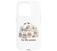 Tis The Season Ghost Readers Cute Halloween Bookish Coque pour iPhone 15 Pro
