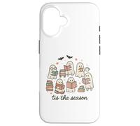 Tis The Season Ghost Readers Cute Halloween Bookish Coque pour iPhone 16