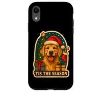 Tis The Season Golden Retriever Chien de Noël Maman Papa Propriétaire Coque pour iPhone XR