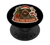 Tis The Season Griffon pointant à Poil Dur pour Noël PopSockets PopGrip Adhésif