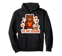 Tis The Season Grizzly Bear Automne Citrouille Feuilles Enfants Sweat à Capuche