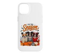 Tis The Season Halloween Border Collie Pumpkin Costume Coque pour iPhone 14 Plus